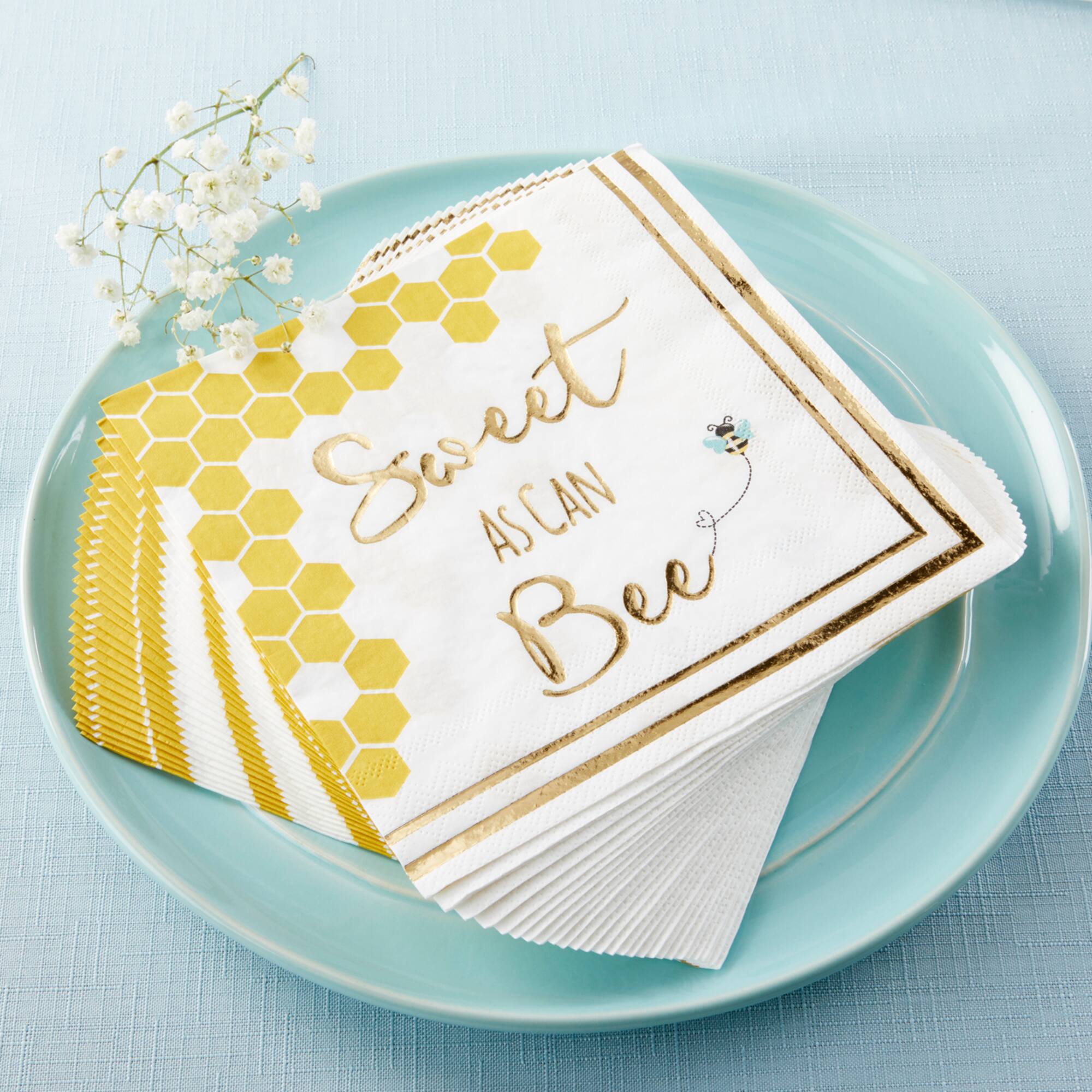 Kate Aspen® Sweet As Can Bee Paper Beverage Napkins, 60ct.